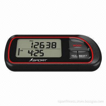 Pedometer with large LCD and belt-clip type, customized logos are accepted, for promotional purposes